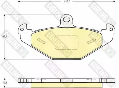 Комплект тормозных колодок, дисковый тормоз GIRLING купить