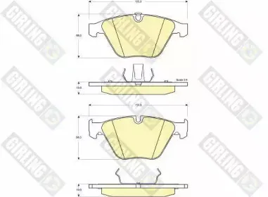 Комплект тормозных колодок, дисковый тормоз GIRLING купить