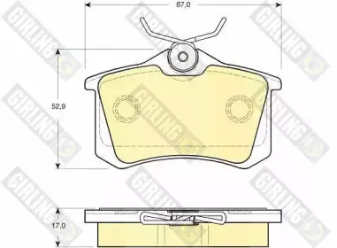 Комплект тормозных колодок, дисковый тормоз GIRLING купить