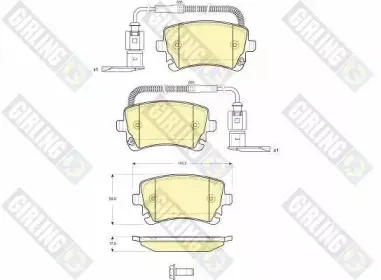 Комплект тормозных колодок, дисковый тормоз GIRLING купить