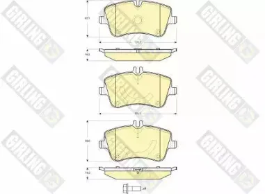 Комплект тормозных колодок, дисковый тормоз GIRLING купить