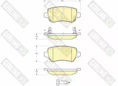 Комплект тормозных колодок, дисковый тормоз GIRLING купить