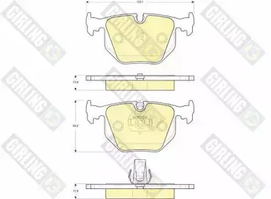 Комплект тормозных колодок, дисковый тормоз GIRLING купить
