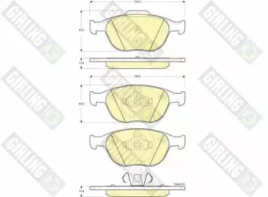Комплект тормозных колодок, дисковый тормоз GIRLING купить