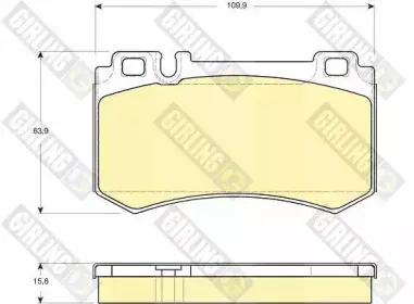 Комплект тормозных колодок, дисковый тормоз GIRLING купить