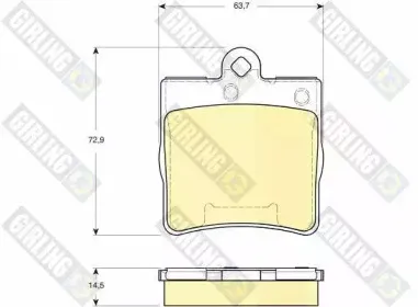 Комплект тормозных колодок, дисковый тормоз GIRLING купить