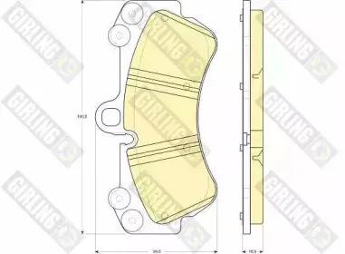 Комплект тормозных колодок, дисковый тормоз GIRLING купить