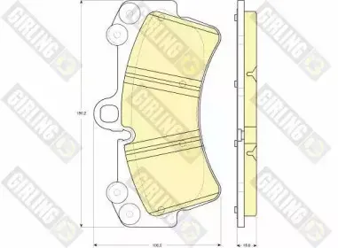 Комплект тормозных колодок, дисковый тормоз GIRLING купить