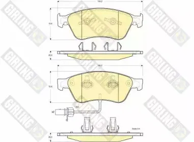 Комплект тормозных колодок, дисковый тормоз GIRLING купить