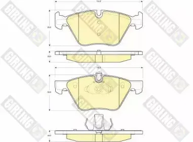 Комплект тормозных колодок, дисковый тормоз GIRLING купить