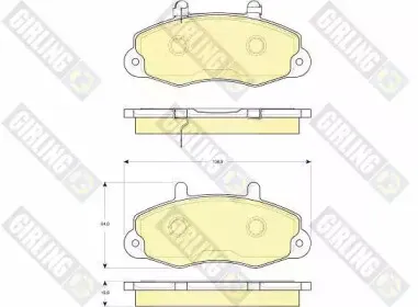 Комплект тормозных колодок, дисковый тормоз GIRLING купить