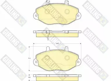 Комплект тормозных колодок, дисковый тормоз GIRLING купить