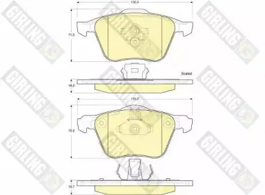 Комплект тормозных колодок, дисковый тормоз GIRLING купить