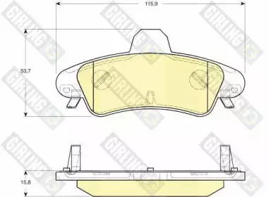 Комплект тормозных колодок, дисковый тормоз GIRLING купить