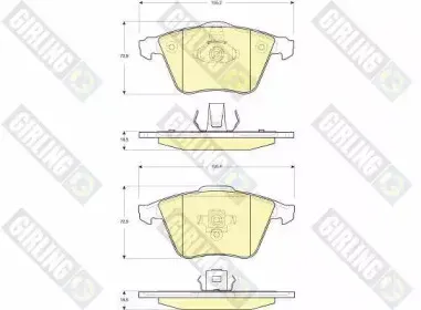 Комплект тормозных колодок, дисковый тормоз GIRLING купить