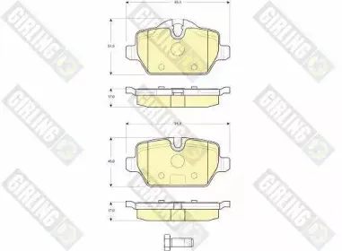 Комплект тормозных колодок, дисковый тормоз GIRLING купить