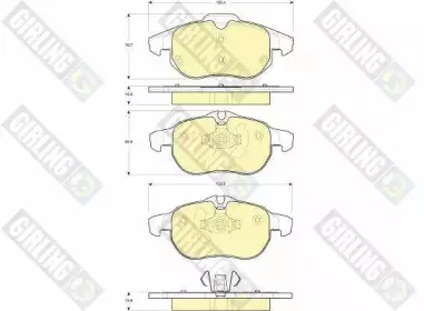 Комплект тормозных колодок, дисковый тормоз GIRLING купить