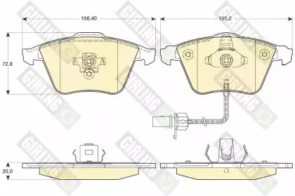 Комплект тормозных колодок, дисковый тормоз GIRLING купить