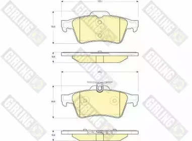 Комплект тормозных колодок, дисковый тормоз GIRLING купить
