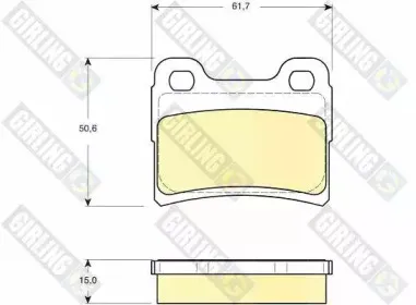 Комплект тормозных колодок, дисковый тормоз GIRLING купить