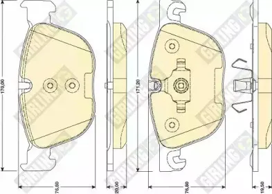 Комплект тормозных колодок, дисковый тормоз GIRLING купить