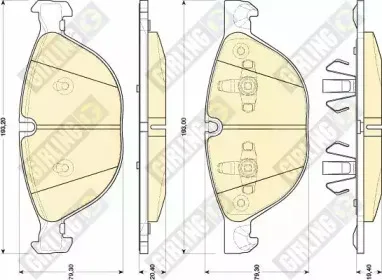 Комплект тормозных колодок, дисковый тормоз GIRLING купить