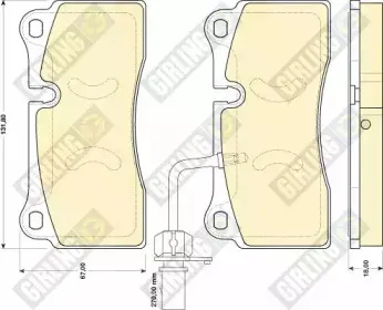 Комплект тормозных колодок, дисковый тормоз GIRLING купить