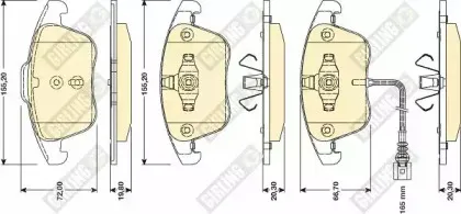 Комплект тормозных колодок, дисковый тормоз GIRLING купить