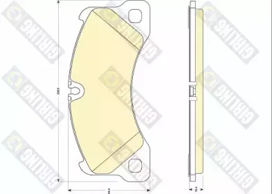 Комплект тормозных колодок, дисковый тормоз GIRLING купить