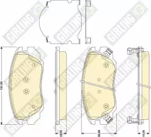 Комплект тормозных колодок, дисковый тормоз GIRLING купить