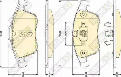 Комплект тормозных колодок, дисковый тормоз GIRLING купить