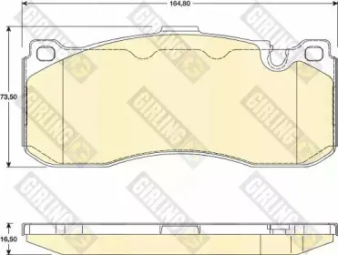 Комплект тормозных колодок, дисковый тормоз GIRLING купить