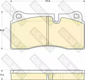 Комплект тормозных колодок, дисковый тормоз GIRLING купить