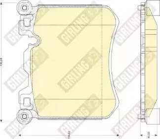 Комплект тормозных колодок, дисковый тормоз GIRLING купить