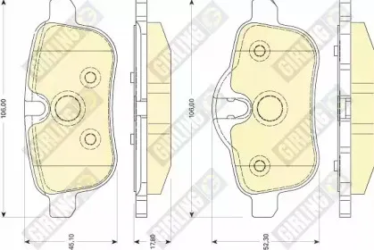 Комплект тормозных колодок, дисковый тормоз GIRLING купить