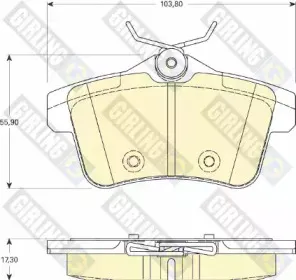 Комплект тормозных колодок, дисковый тормоз GIRLING купить
