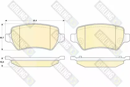 Комплект тормозных колодок, дисковый тормоз GIRLING купить