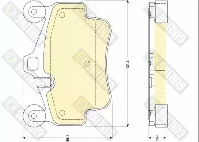 Комплект тормозных колодок, дисковый тормоз GIRLING купить