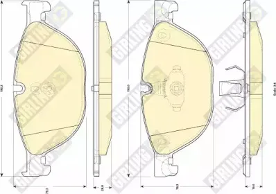 Комплект тормозных колодок, дисковый тормоз GIRLING купить