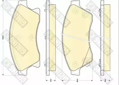 Комплект тормозных колодок, дисковый тормоз GIRLING купить