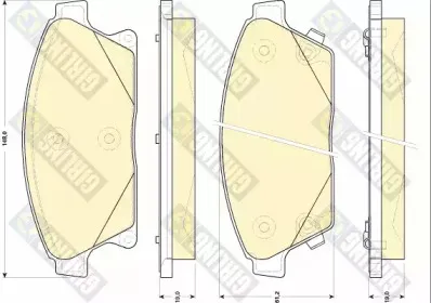 Комплект тормозных колодок, дисковый тормоз GIRLING купить