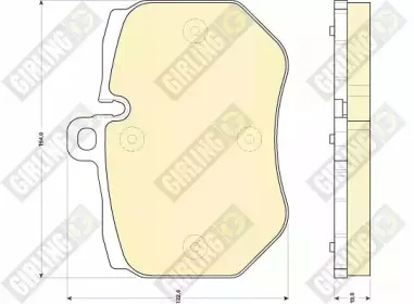 Комплект тормозных колодок, дисковый тормоз GIRLING купить