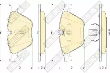 Комплект тормозных колодок, дисковый тормоз GIRLING купить