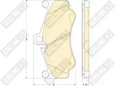 Комплект тормозных колодок, дисковый тормоз GIRLING купить