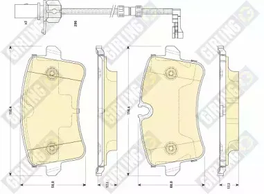 Комплект тормозных колодок, дисковый тормоз GIRLING купить
