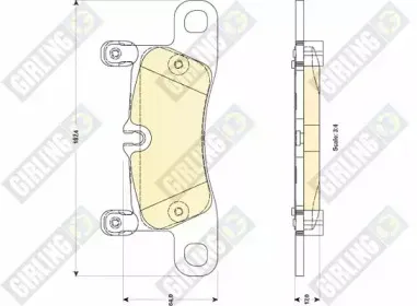 Комплект тормозных колодок, дисковый тормоз GIRLING купить