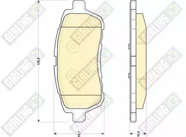 Комплект тормозных колодок, дисковый тормоз GIRLING купить