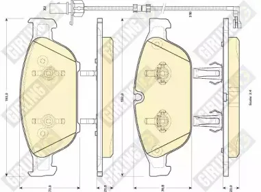 Комплект тормозных колодок, дисковый тормоз GIRLING купить