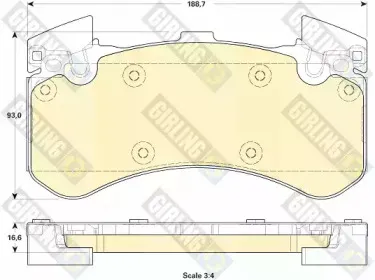 Комплект тормозных колодок, дисковый тормоз GIRLING купить