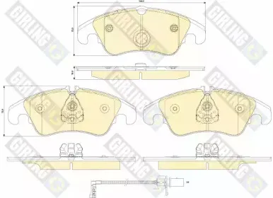 Комплект тормозных колодок, дисковый тормоз GIRLING купить